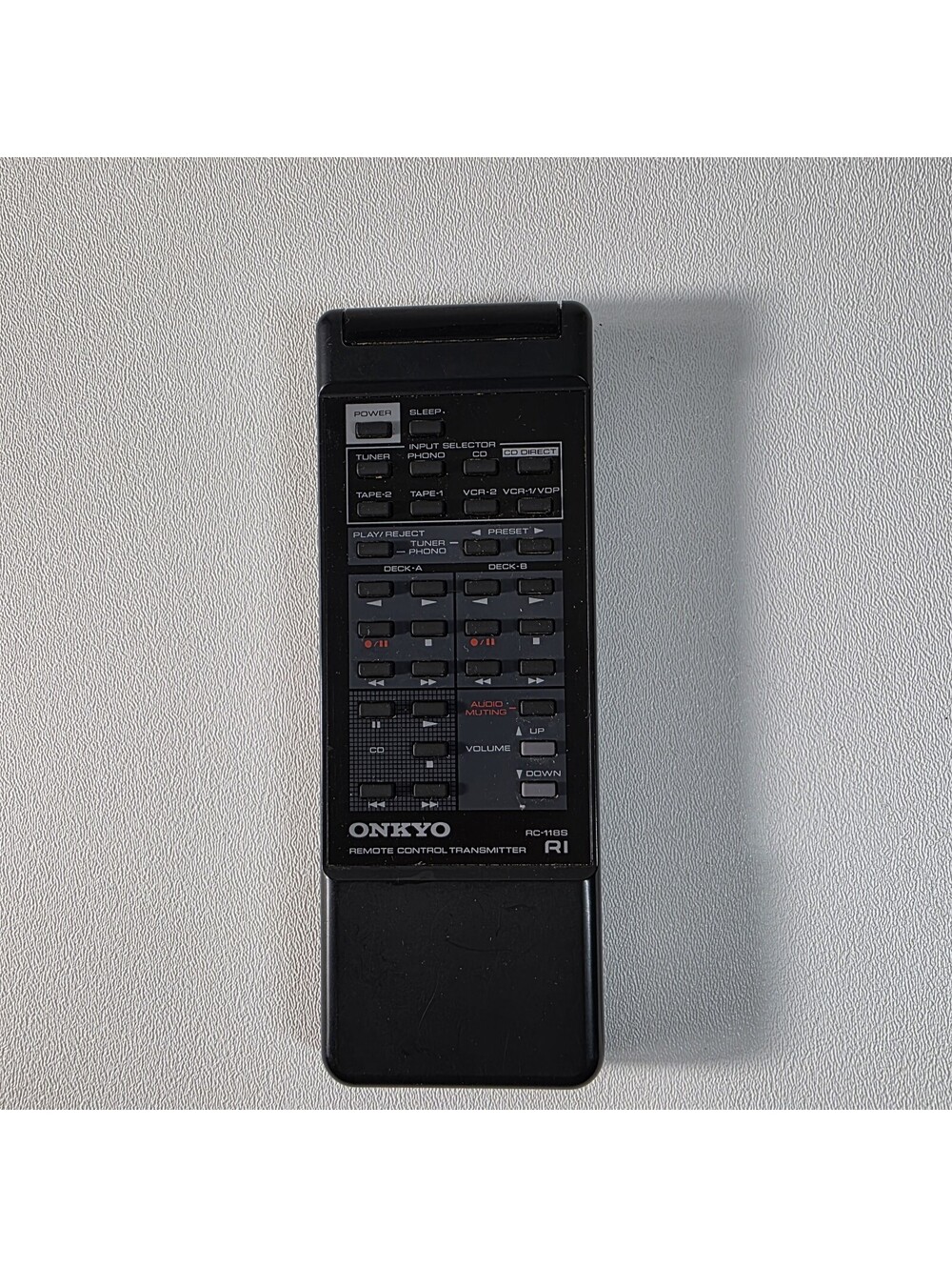 Vintage Onkyo RC-118S Remote Control OEM For TX-830 TX-850 Tested Working
